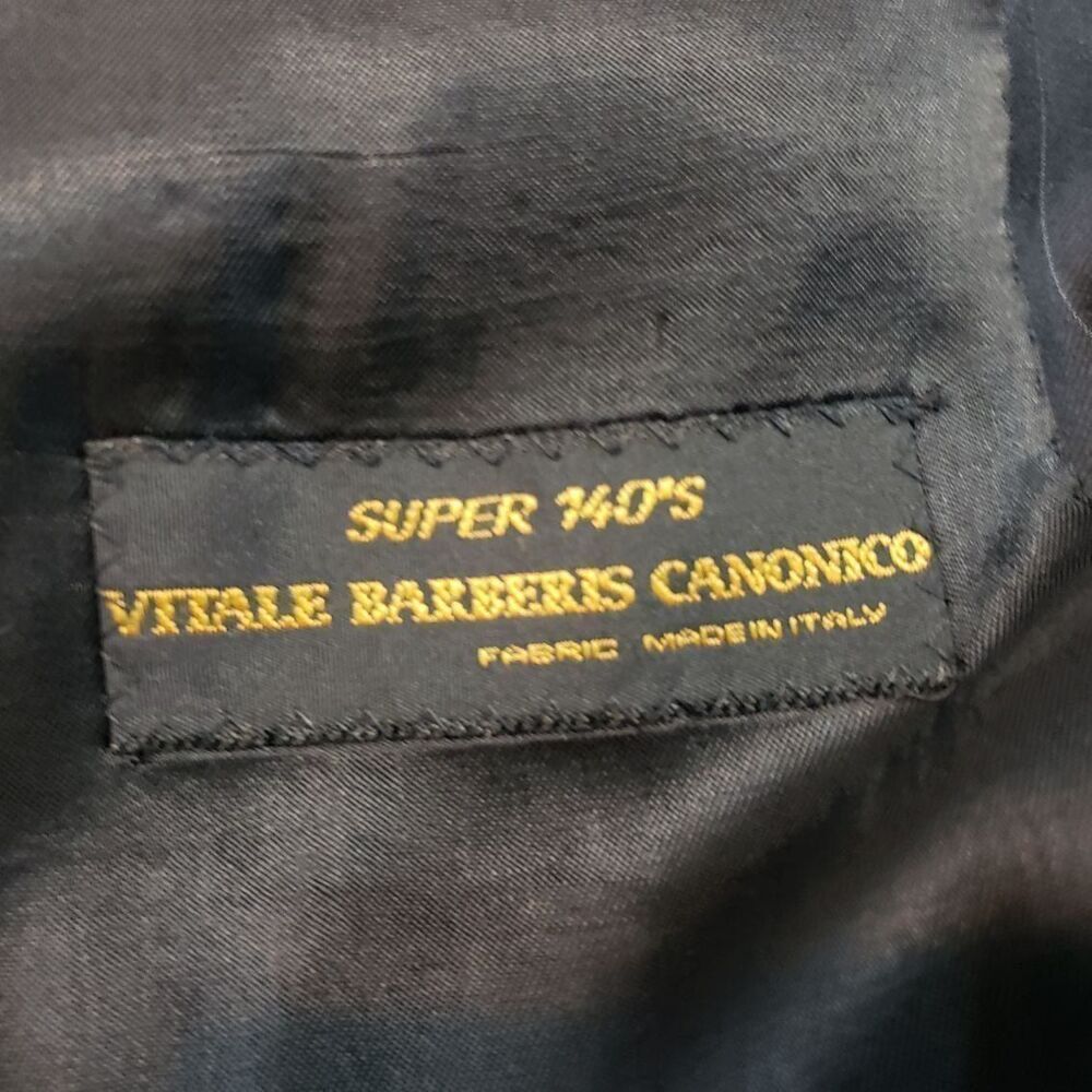 Leveti Blazer Size 46R Super 140's Vitale Barberis Canonico Sports Coat Jacket B - Picture 7 of 8